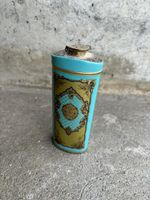 Vintage Tosca Puderdose 4711 Sammlerdose Türkis Gold Deko Do