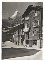 ZERMATT Dorfpartie - Konsum, Wegweiser Gornerschluchten