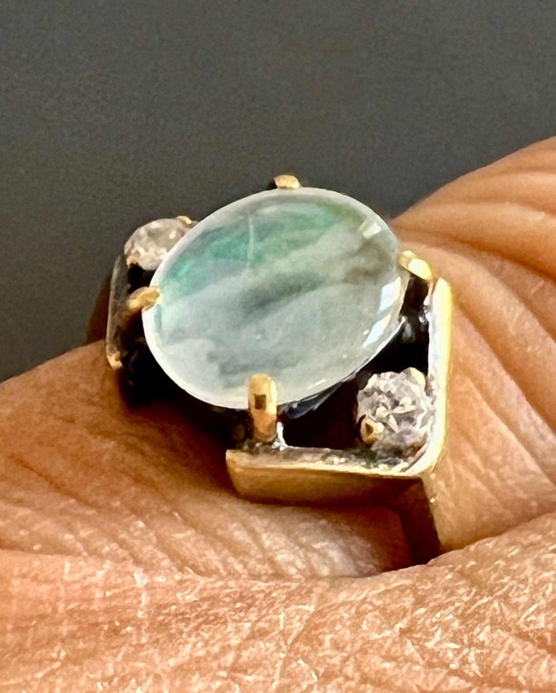 Bagues: Gold-Ring 18 K mit Opal und Zirkonia – D'occasion à Chur par Penting1935 7