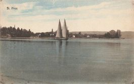 St Prex Morges (VD) Segelboote auf dem Genfersee