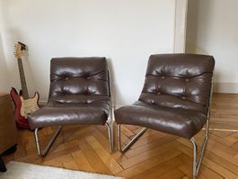 IKEA VINTAGE - Fauteuil Pixi brun