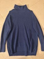 Warmer Pullover mit hohem Kragen aus Woll Baumwoll Mischung