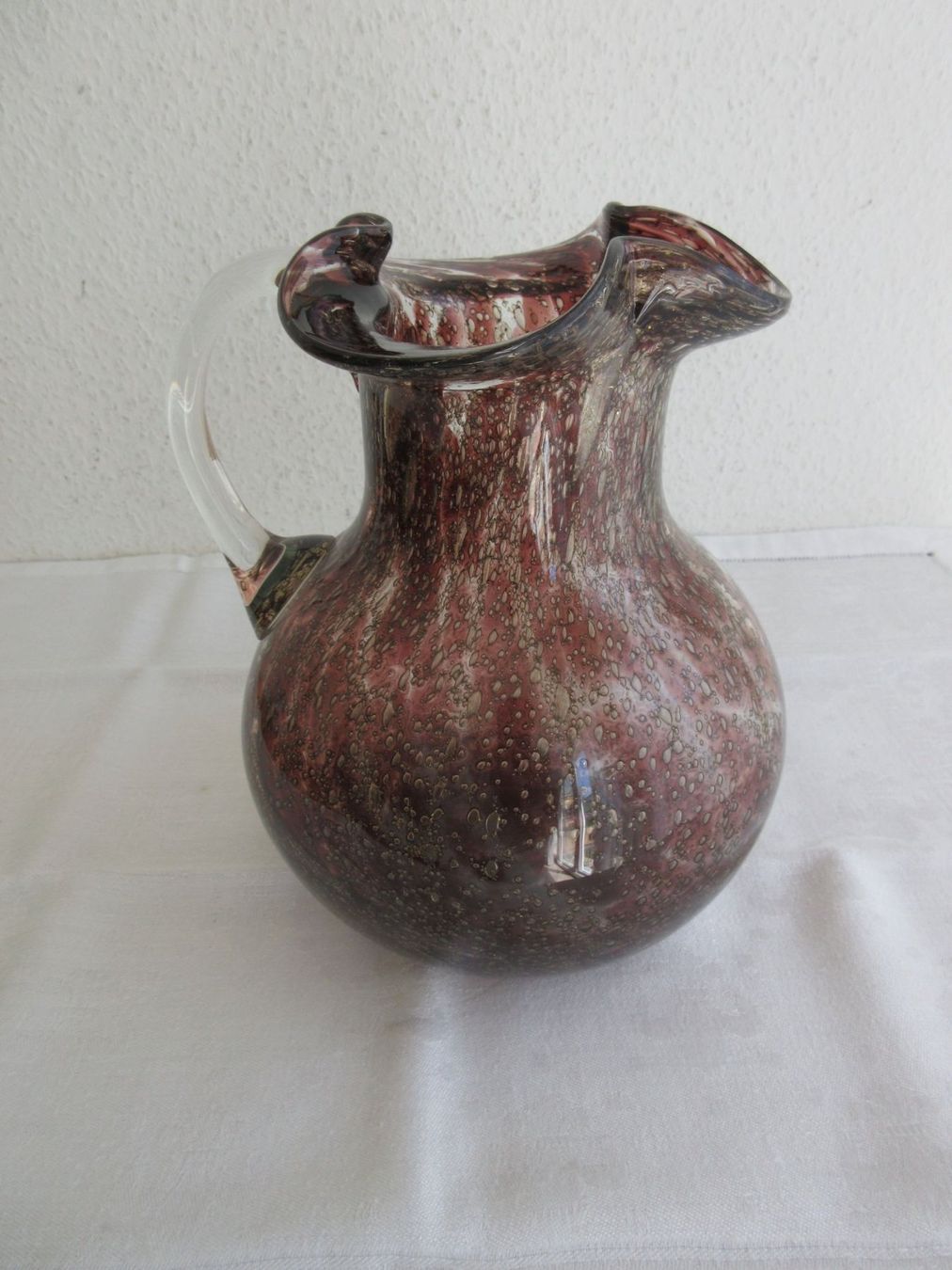 WMF Caraffe: Blasenglas Krug, bordeauxrot, WMF? – Usato da Binningen venduto da tempipassati 2