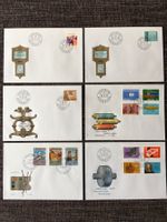 CH 1975 FDC 6 Stück Ersttagsbriefe Diverse Motive