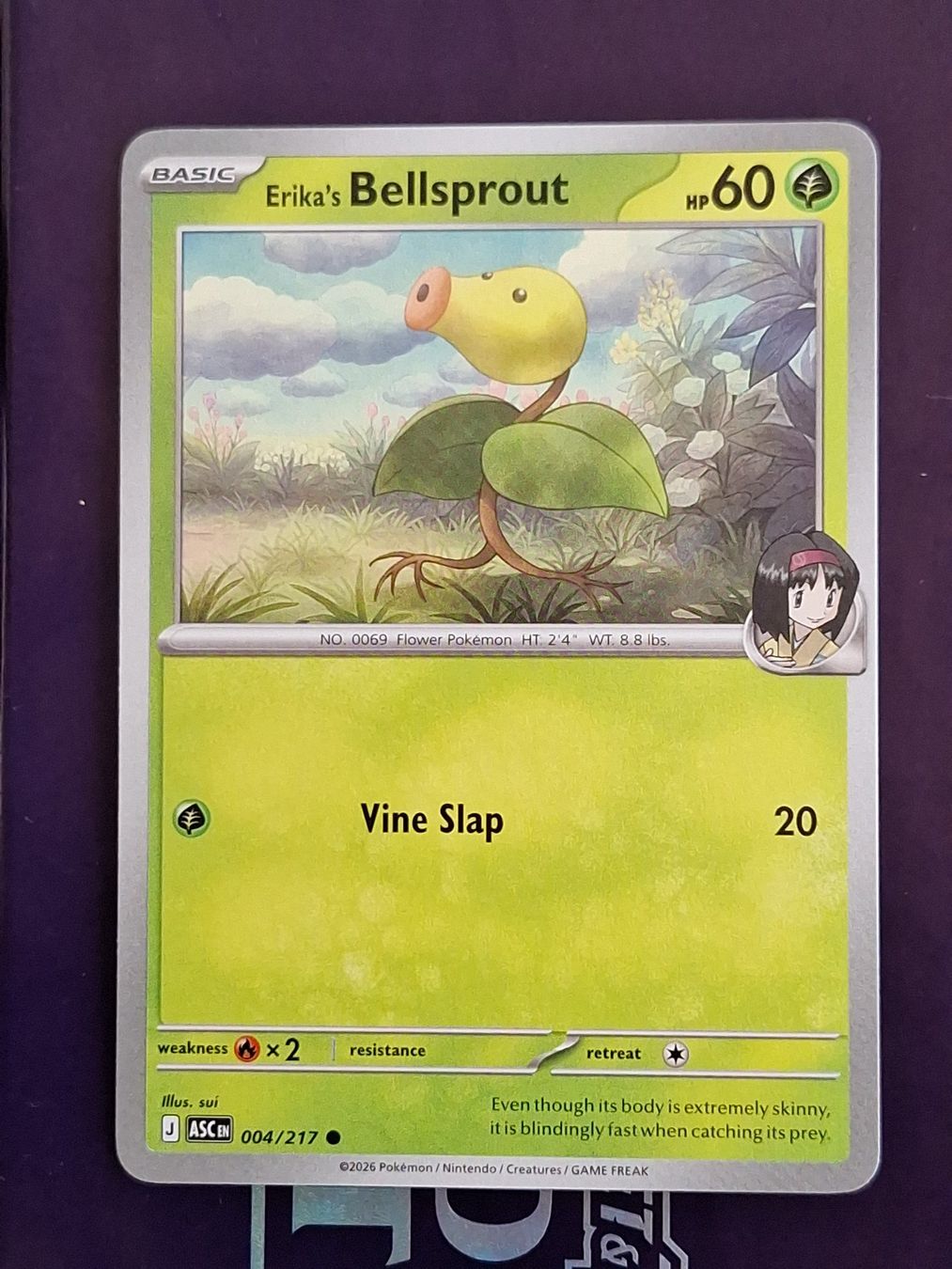 Pokémon Carte collezionabili: Erika's Bellsprout - Pokemon Ascended Heroes – Usato da Altstätten SG venduto da GGsGameshop