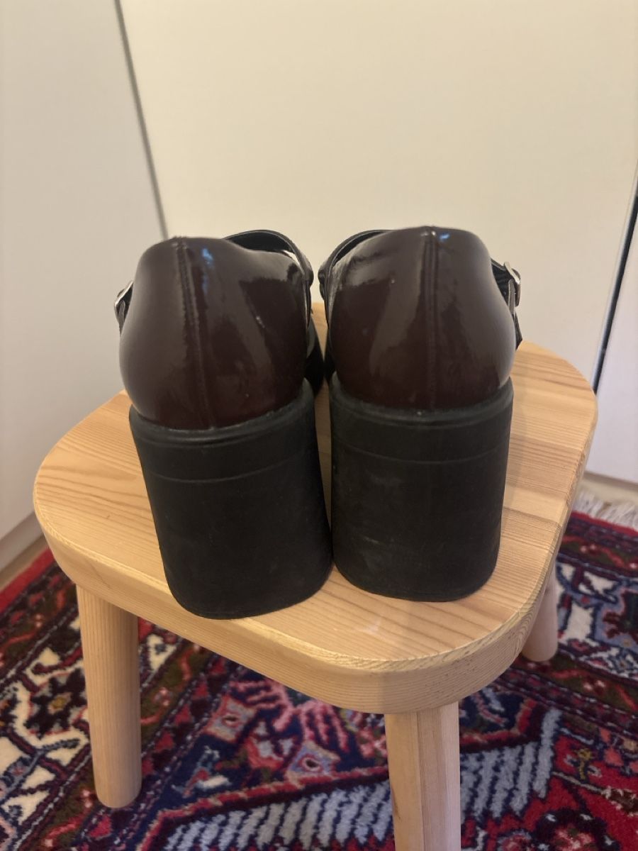 Scarpe da donna: Mary jane à talon bordeaux  – Usato da Pully venduto da miss3shai 2