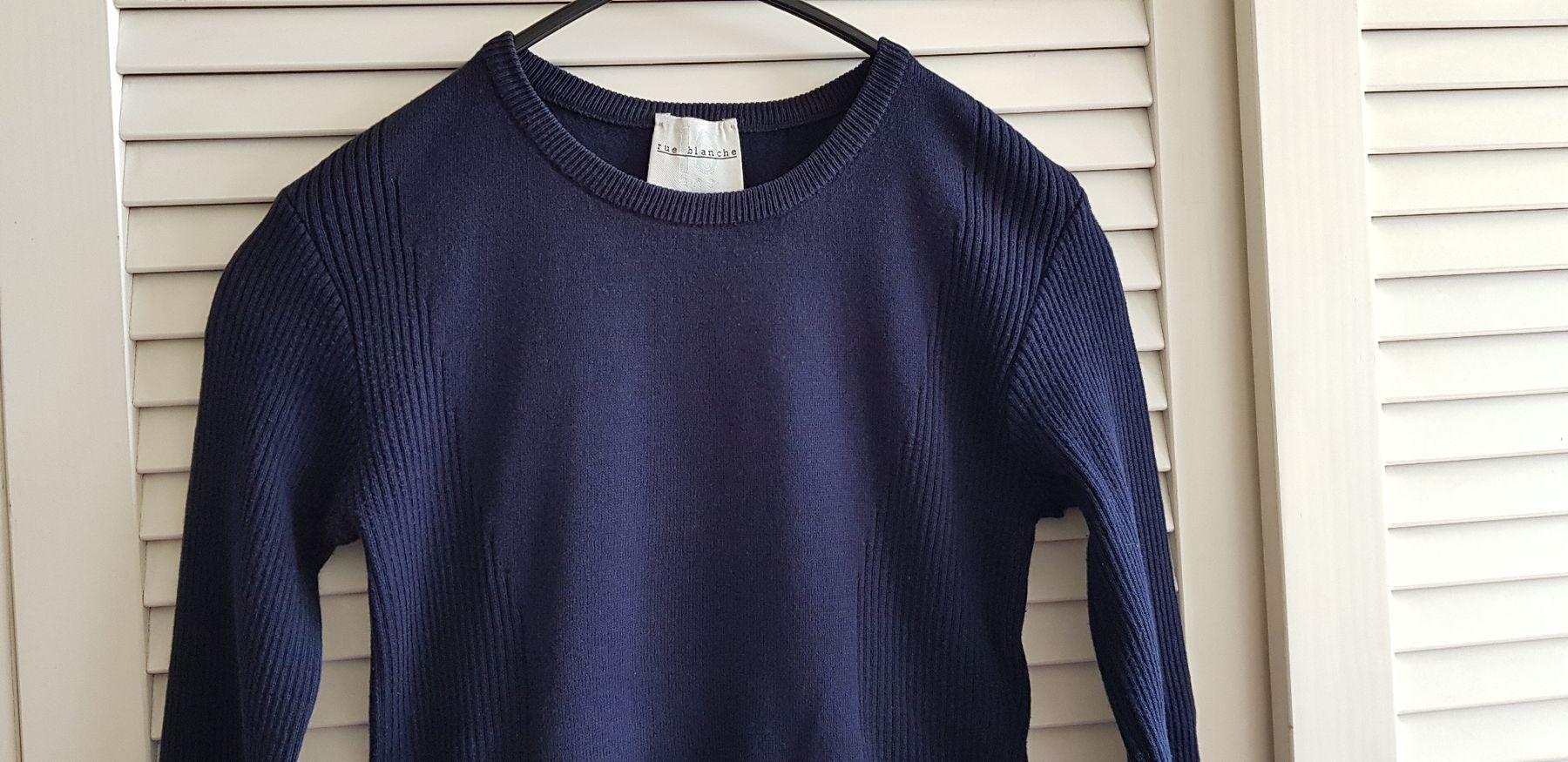 Maglioni & Felpe: Rue Blanche pull marine en coton – Usato da Lausanne venduto da man_rw9q 2