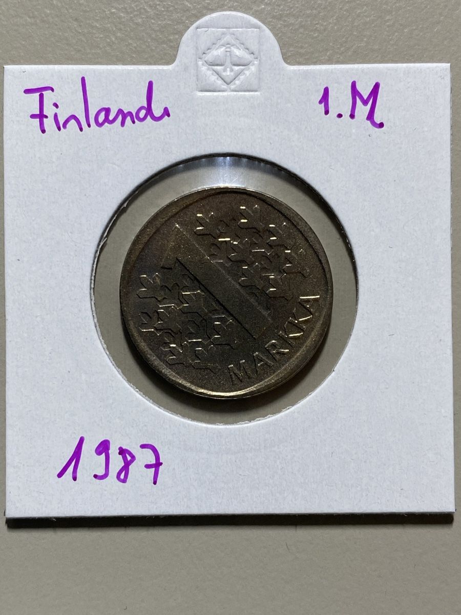 Tutti le monete: Finlande - 1 Markka - 1987 – Usato da Payerne venduto da Mike1682