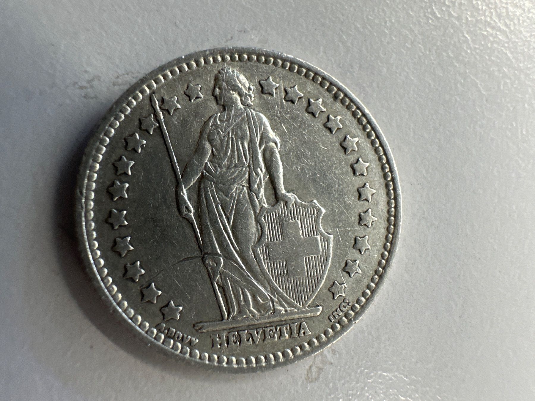 Toutes les monnaies: 1 Fr. Silber Schweiz 1955 ss+ – D'occasion à Herisau par herau 1
