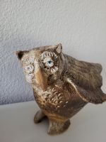 Dekorative Keramik-Eule im Vintage-Stil – Unikat