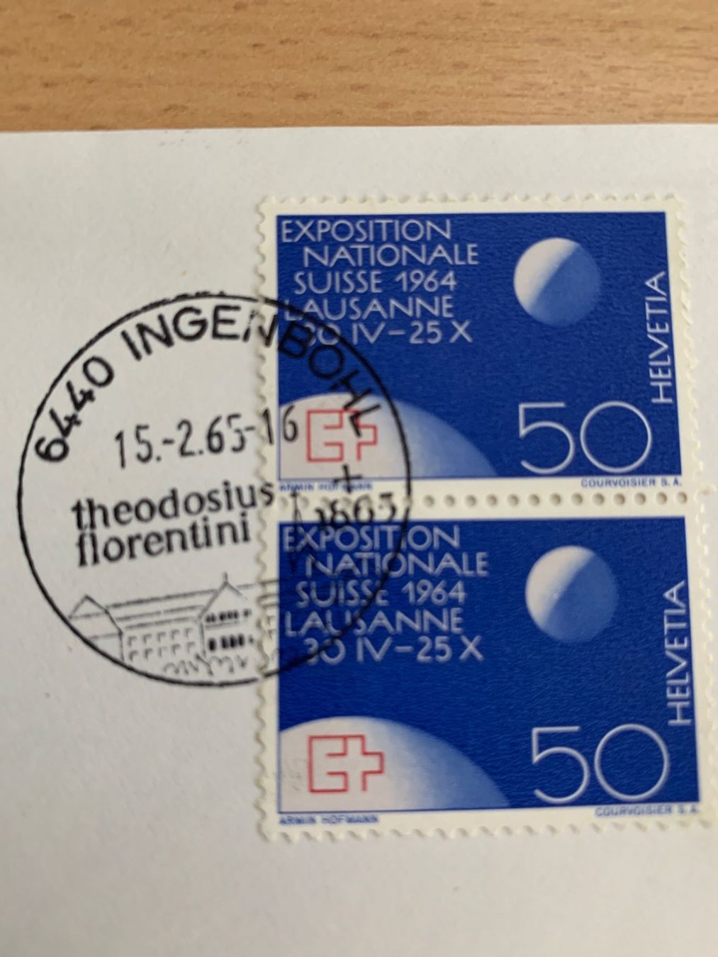 Tutti i francobolli: Theodosius Florentini Ersttagsbrief 1965 Ingenbohl – Usato da Ibach venduto da lisch3 3