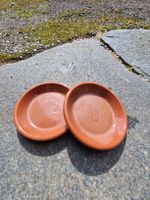 2er Set Untersetzer, Terrakotta, Ø 15+12cm, glasiert