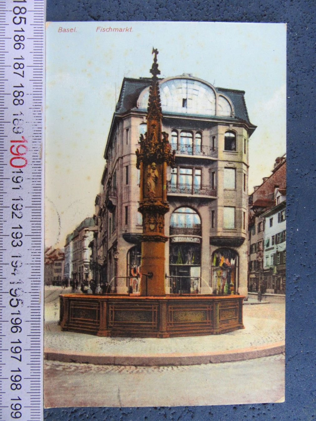 Cartoline postali: BASEL 1907 FISCHMARKT AK-BS – Usato da Ettingen venduto da Hausi4711