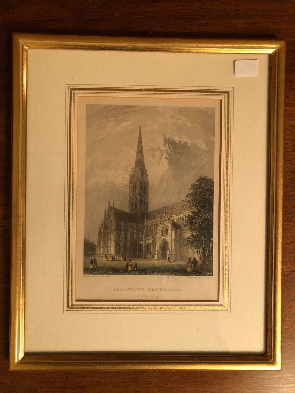 Poster & Bilder: Salisbury Cathedral. Antike Aquatinta. – Gebraucht aus Wald ZH von mlnt 6