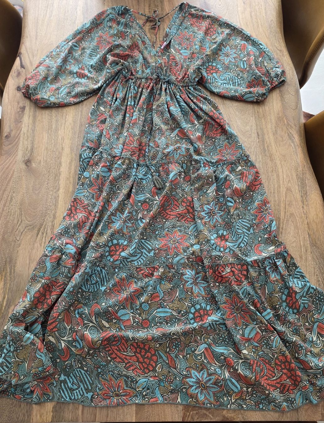 Vestiti: Maxikleid gemustert Polyester-Seide  Gr. XS-XL – Nuovo (secondo la descrizione) da Rheinsulz venduto da Gilea 5