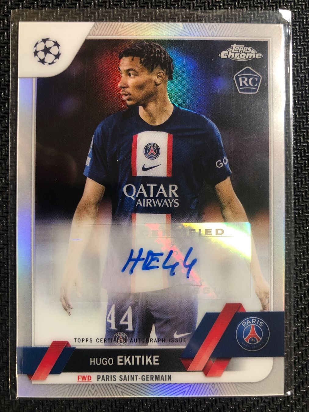 ひ*ろ様 Topps Chrome EKITIKE auto サインROOKIE 2022-23 Topps Chrome Hugo Ekitike Rookie RC Autograph