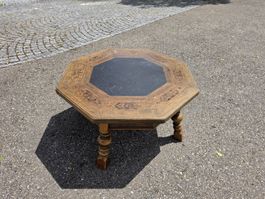 Antiker achteckiger Kaffee-/Beistelltisch mit Inlay, 