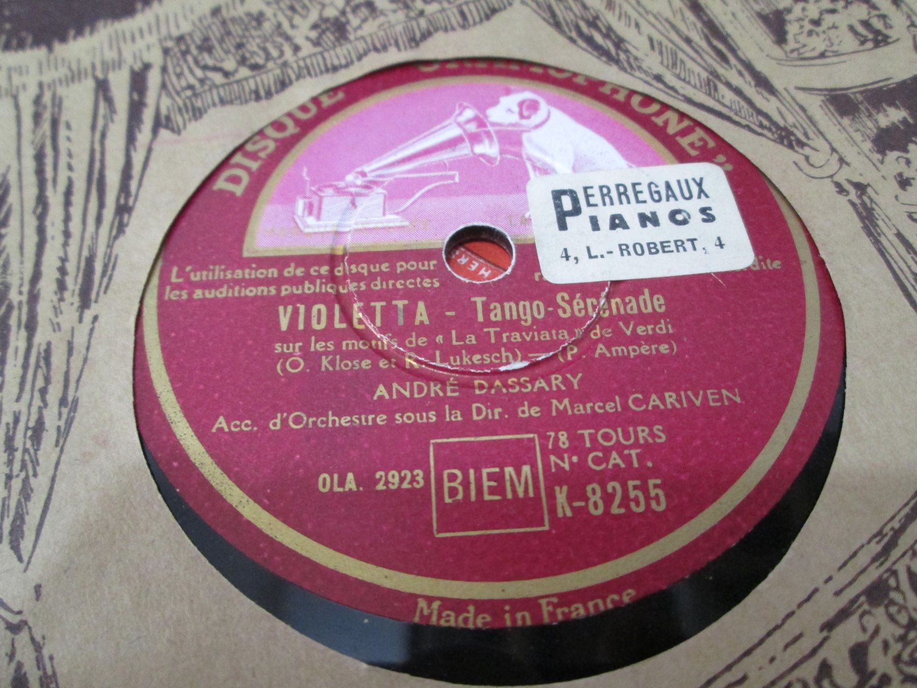 Schallplatten: DISQUES 78 TOURS – Gebraucht aus Lausanne von Leag 6