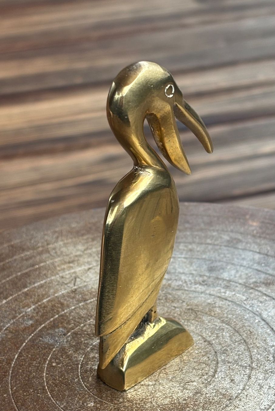 Statuette: Pelikan Messingguss poliert – Usato da Lüchingen venduto da Eeizo 5