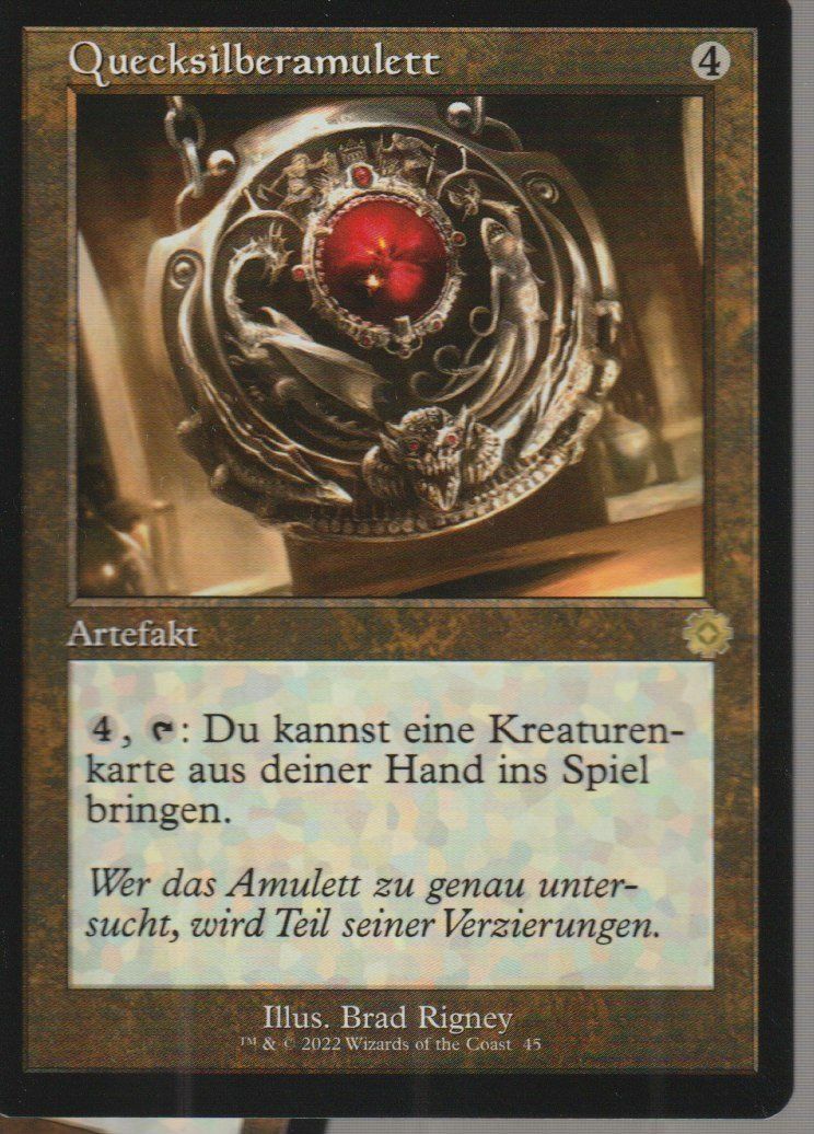 Magic The Gathering Cartes à collectionner: Magic The Gathering MTG Retro Frame Artifact 45 Quecksilbera – Neuf (Voir description) à Vezia par Aquarius_Age
