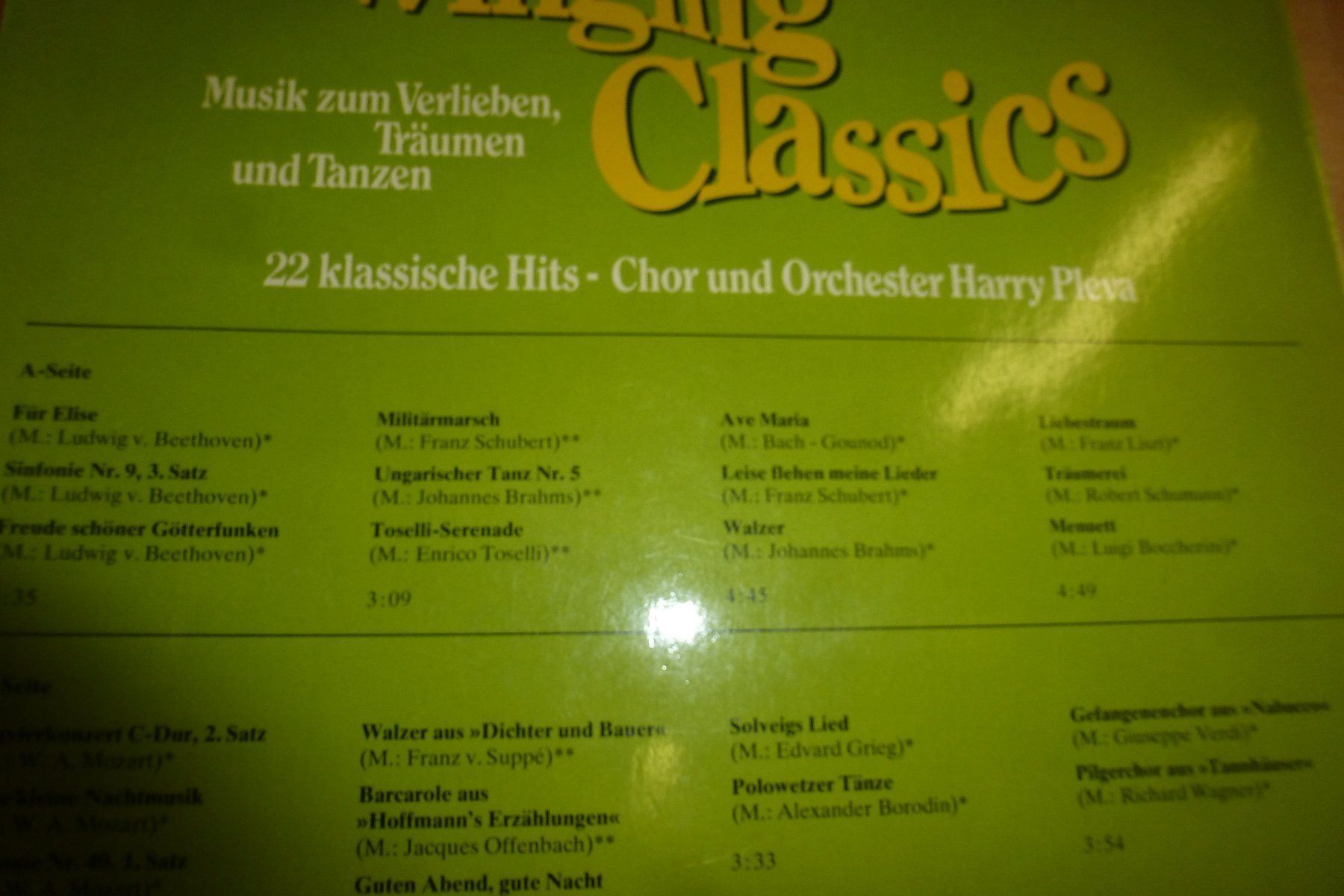 Dischi in vinile: Swingung Classics Chor Orchester H Pleva – Usato da Emmen venduto da newdeal1970 5
