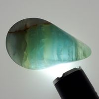 Aquamarin Oloid TOP  Unikat Edelstein der rollt! CH-Handmade
