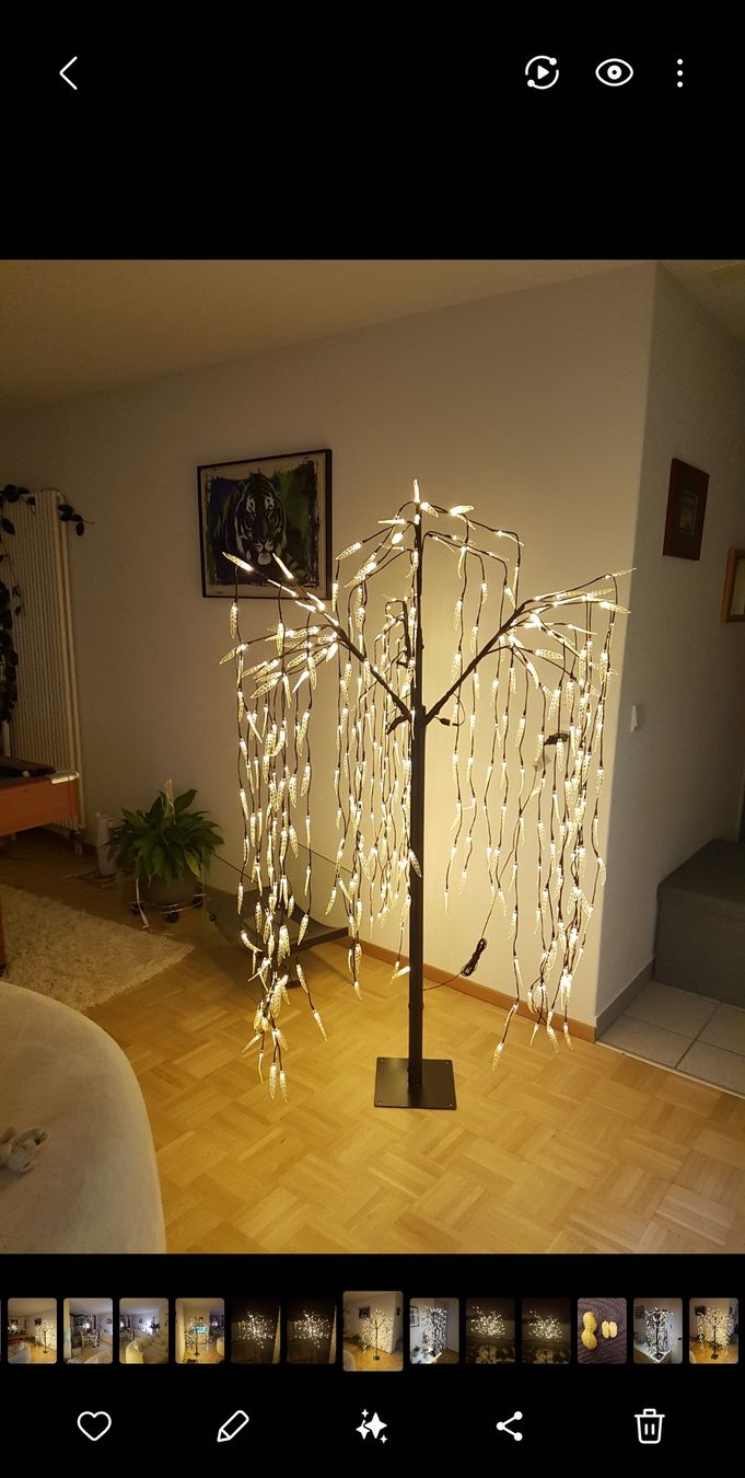 Alle Dekorationen: Deko Lichterweidenbaum  Lichter ca. 170 cm – Gebraucht aus Bühler von Bluana 1