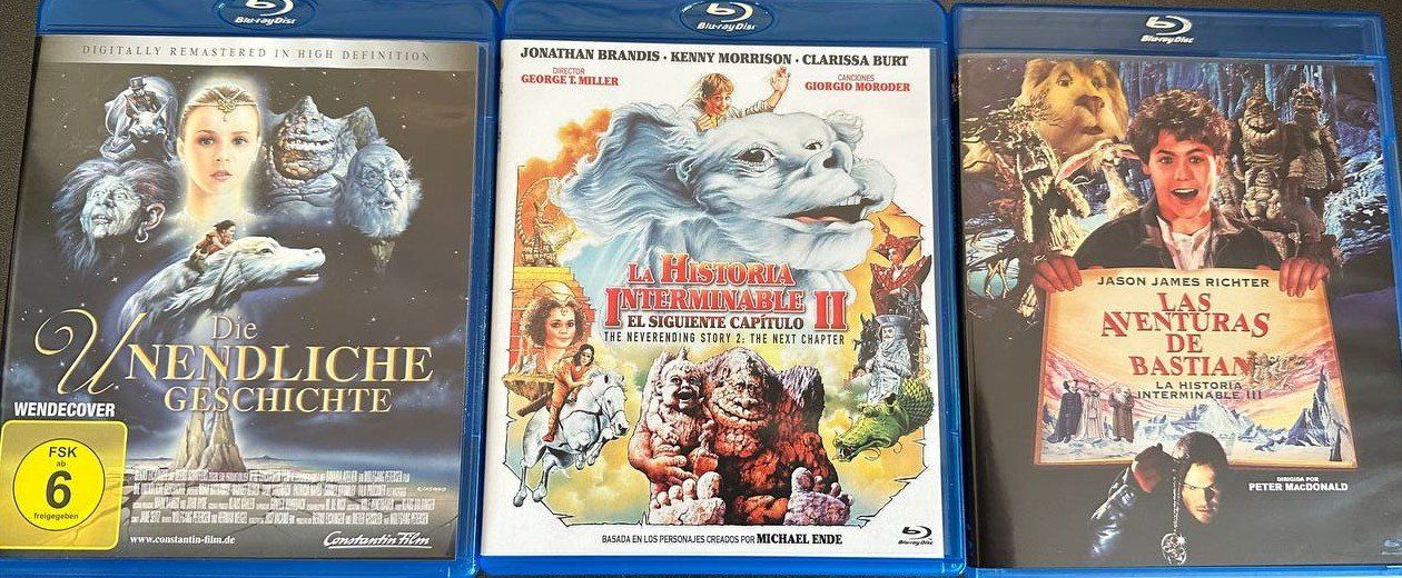 Tutti i DVDs: Die Unendliche Geschichte Blu-ray Trilogie mit Deutschem Ton – Usato da Beringen venduto da Mantafisch1