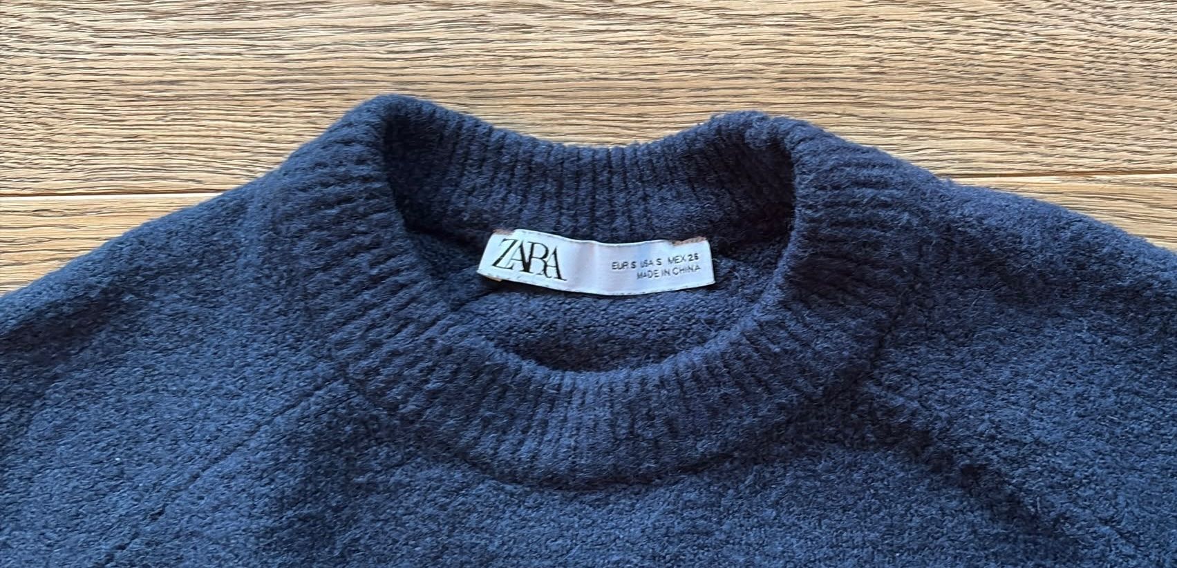 Zara Maglioni & Felpe: Pull Zara bleu marine, taille S – Usato da Praz-de-Fort venduto da JCret 1