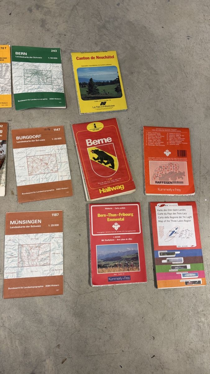 Cartine & Atlanti: Schweizer Landkarten Sammlung Vintage! – Usato da Bubikon venduto da piznuna 2