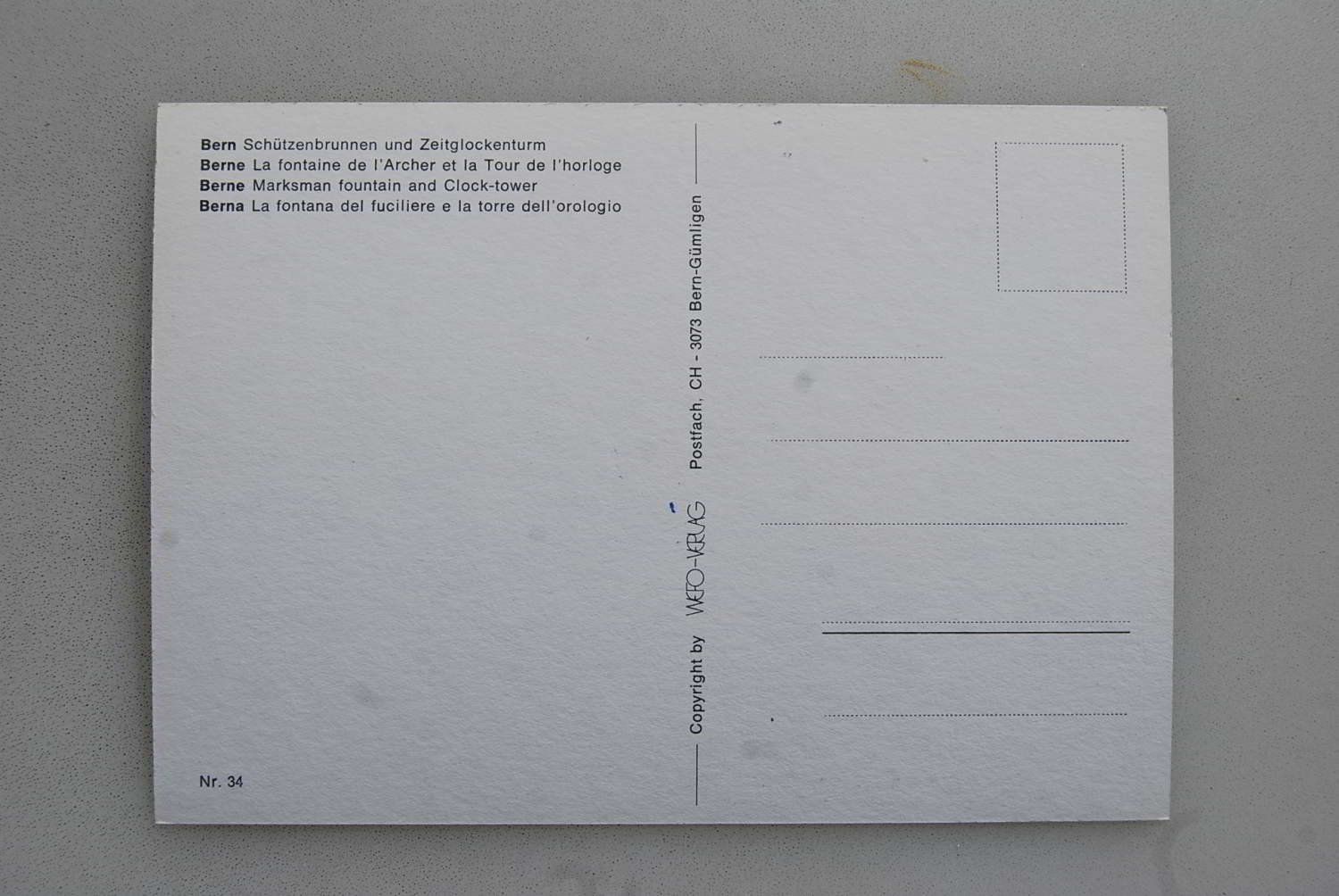 Cartoline postali: AK Bern, Zeitglockenturm mit Tram Linie 3 – Usato da Rüfenacht BE venduto da Toro06 1
