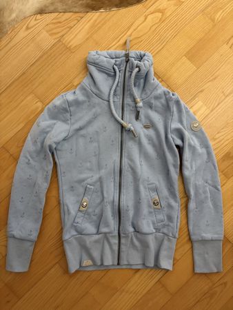 Ragwear Kapuzenjacke blau Anker-Muster Grösse S