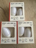 3x IKEA RYET LED 200lm E14 Lampen 2.2W warmweiss 2700K