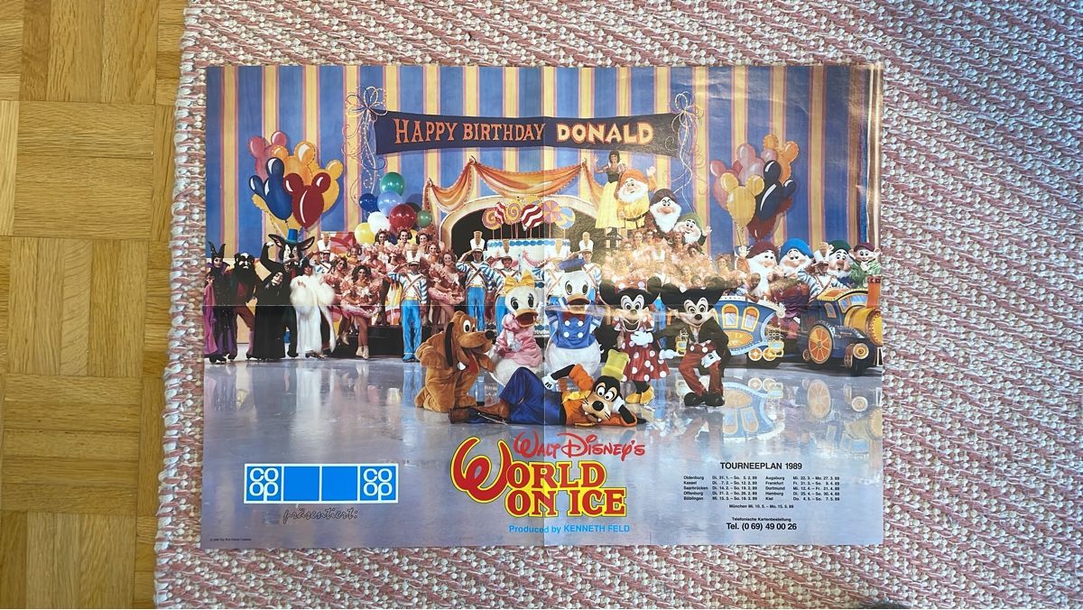 Foto & Immagini: Vintage Disney on Ice Poster, 1989 – Nuovo (secondo la descrizione) da Therwil venduto da rubininio