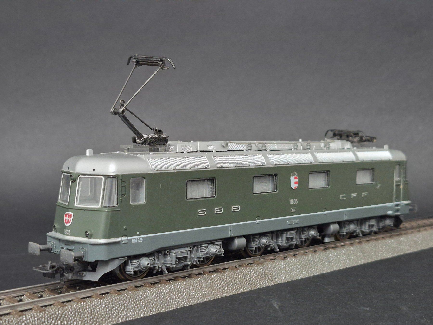 Lima Modellini di ferrovie: LIMA SBB Re 6/6 11605 "Uster" WS Analog – Usato da Dietlikon venduto da sparrow10 3