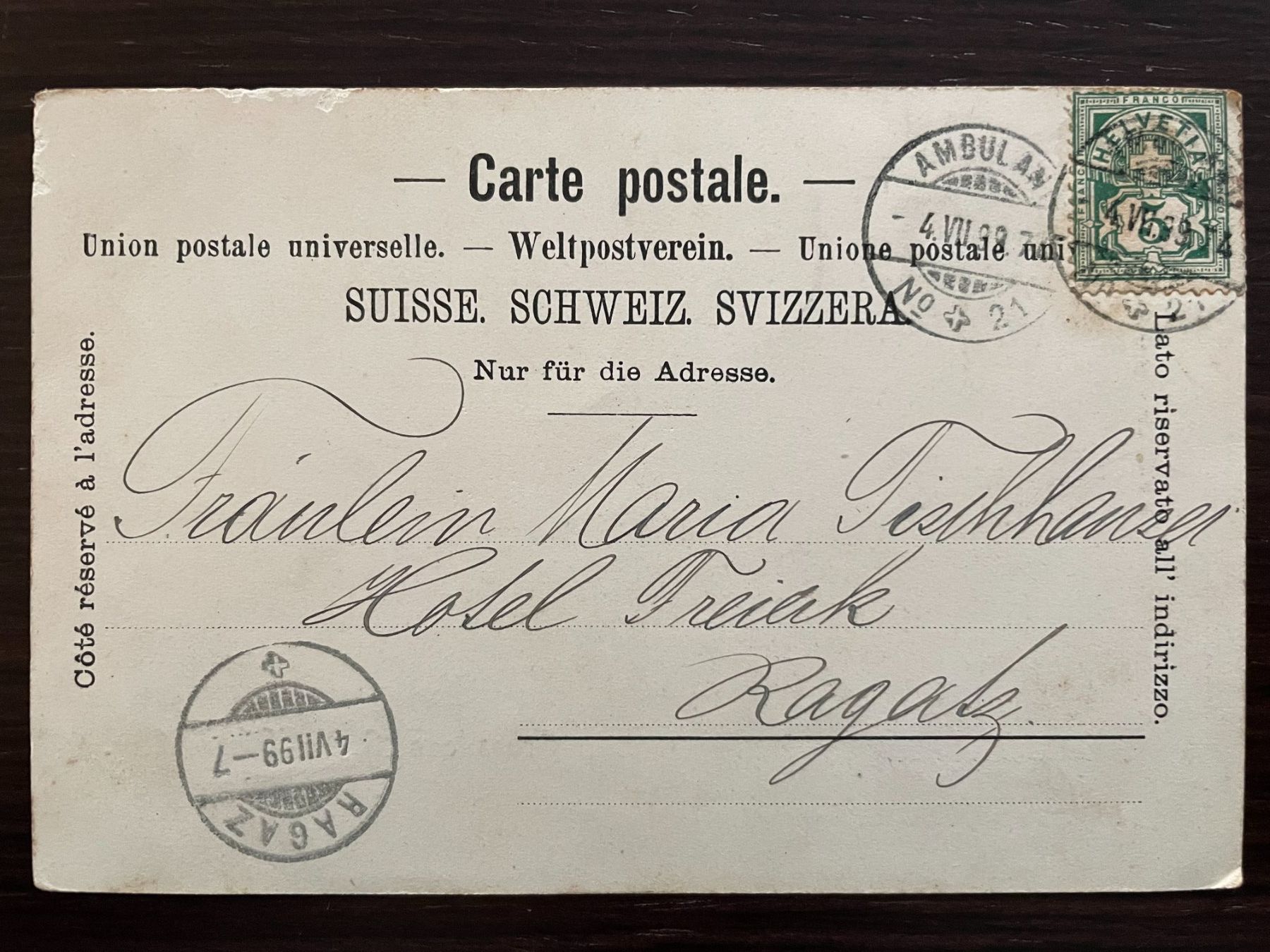 Cartoline postali: GRUSS AUS BUCHS - WERDENBERG 2 spez. Ansichtskarten um 1900 – Usato da Wald ZH venduto da TLILEF 2