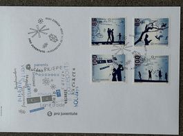 🤸🛒 Pro Juventute Satz FDC 2009 Angebote Nr. 393 A - 396A ʘ