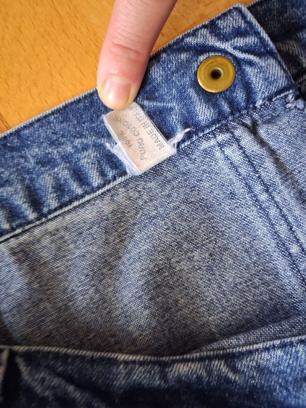 Jeansrock blau mit Taschen,100% Baumwolle, 56, Made in Italy (Gebraucht ...