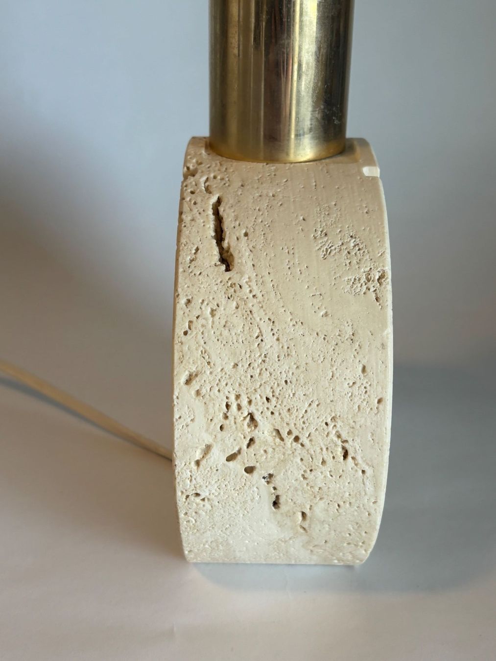 Lampade: Fratelli Manelli Travertin Lampe Designklassiker – Usato da rotkreuz venduto da baudisch 4