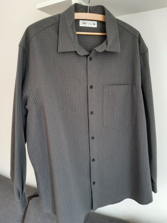 Zara Herrenhemd grau NEU!
