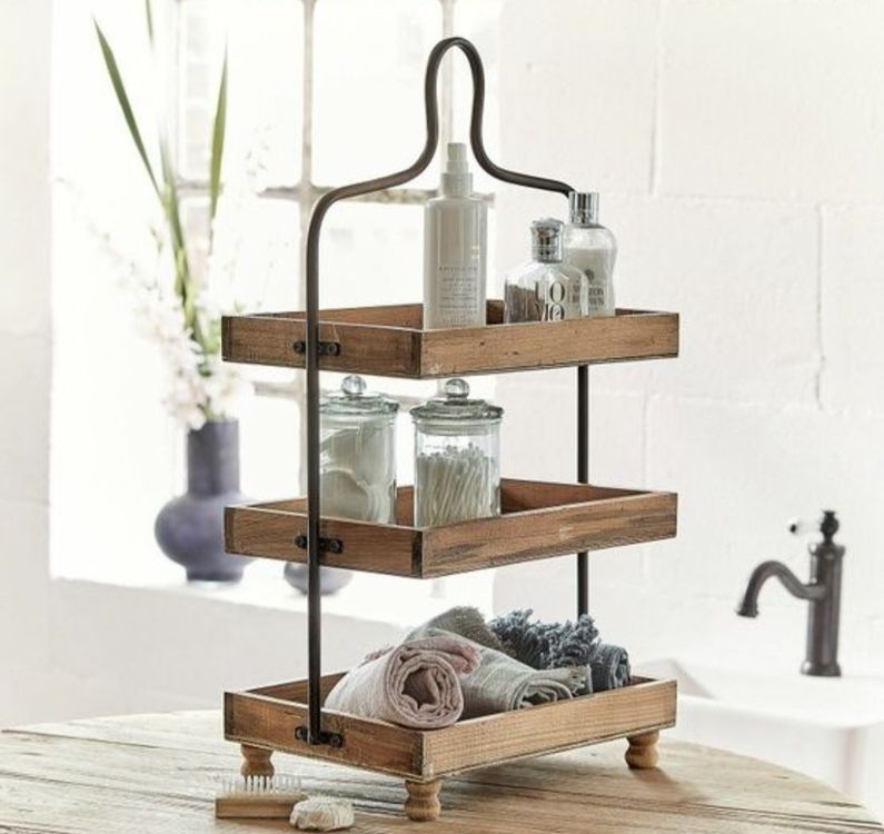Étagère en Métal, Fer, Étagère En Antik-Shabby-Style, Antique