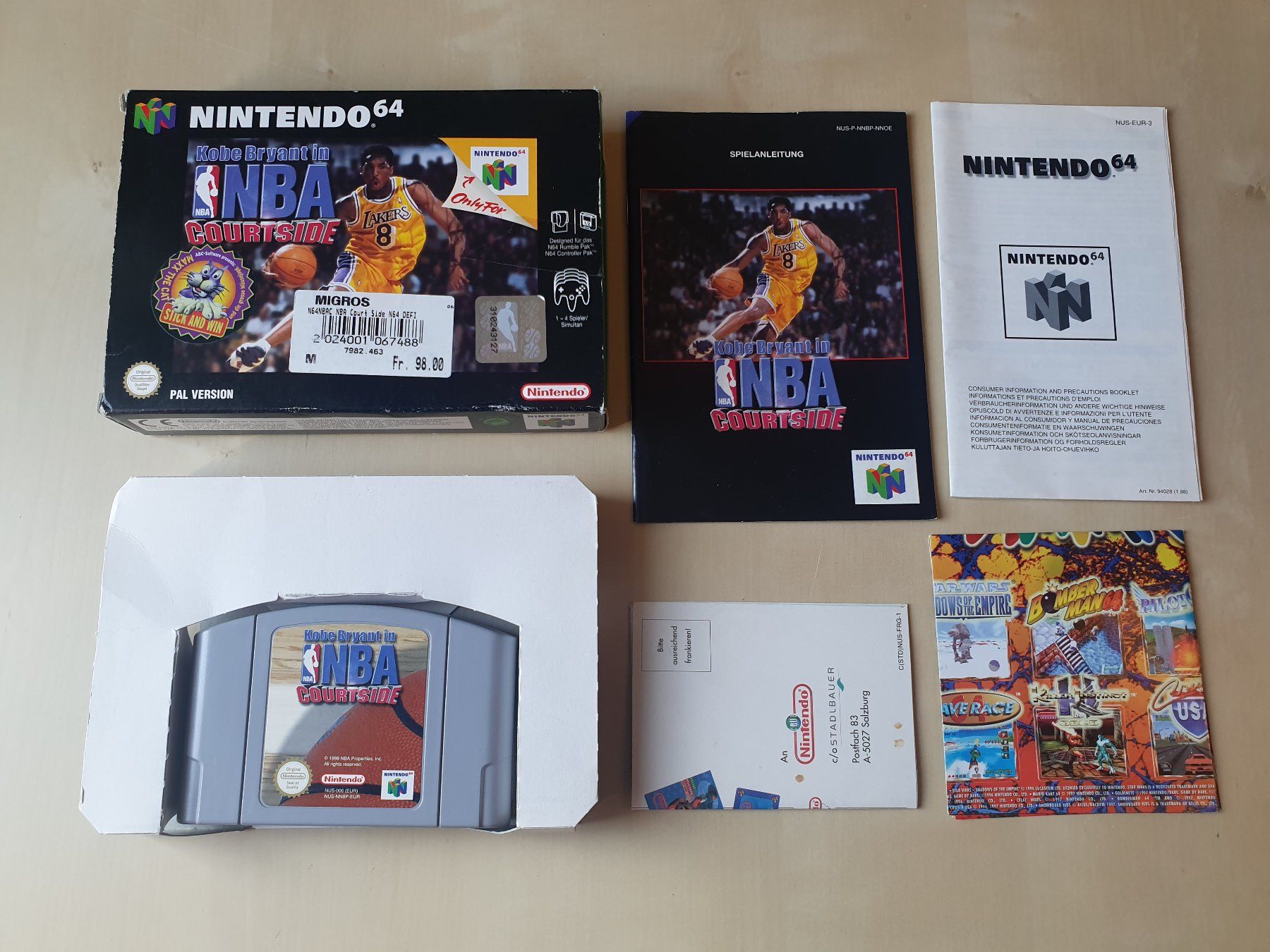 Nintendo Giochi: Kobe Bryant in NBA Courtside – Usato da Stansstad venduto da collectorsshop 6