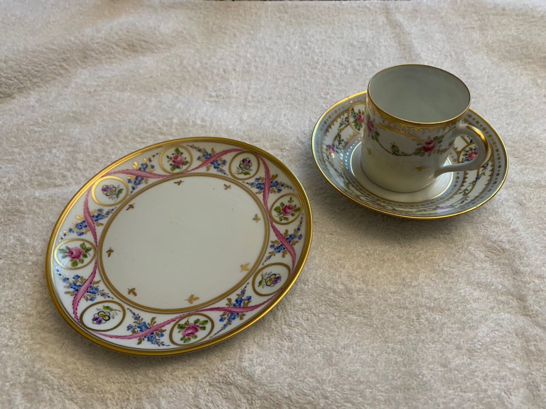 Set di piatti: Handbemaltes 6er-Set von Limoges – Usato da Baden venduto da Baden8
