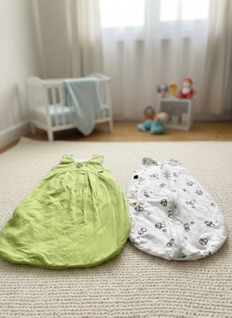 2 Babyschlafsäcke Gr. 50/56 ab Geburt