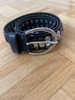 "Vanzetti" Gürtel original, Leder, schwarz, NEU!
