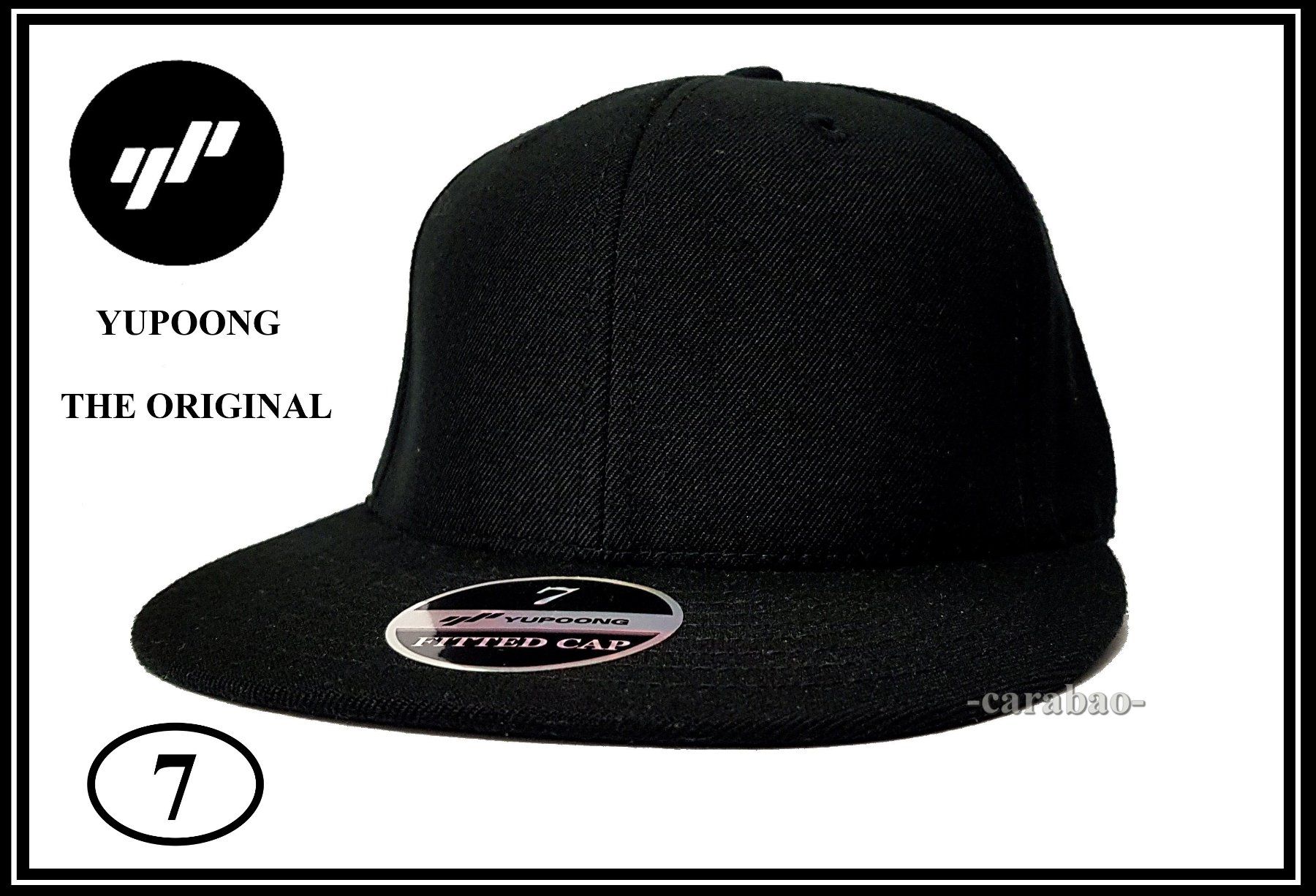 Copricapi, berretti & cappellini: Original YUPOONG Fitted Cap / Schwarz - Gr. S – Nuovo (secondo la descrizione) da Winterthur venduto da -carabao-