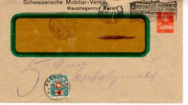 Brief, Ganzsache mit Nachporto