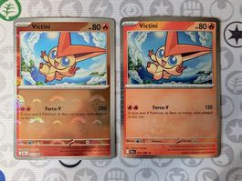 🇫🇷 Pokémon lot 2 cartes Victini Foudre Noire (BLK) FR