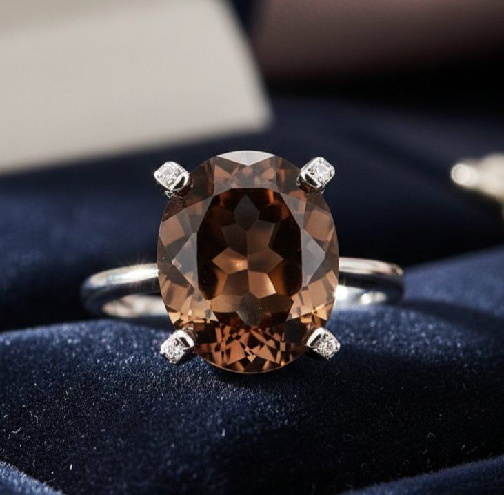 Ringe: Zeitloser Silber925  Rauchquarz Ring - Neu – Neu und originalverpackt aus Uetikon am See von Coralreef