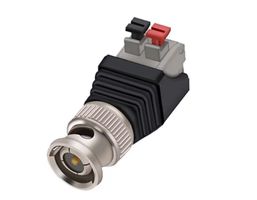 Amateurfunk BNC-Stecker auf Push-Down Klemme Rot/Schwarz